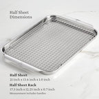 Hestan Provisions OvenBond – 5-Piece Tri-ply Baking Sheet Set