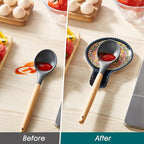 vancasso Ceramic Spoon Rest for Stove Top, 7.7 Inch Cooking Spoon Holder for Kitchen Counter Decor, Spoon Holder for Coffee Spoon Rest, Spoon Cradle, Spatula, Spoons or Tongs, Decorations, Blue