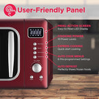 FRIGIDAIRE EMW788RETRO 0.7 cu. ft. Retro Microwave, Red-Silver