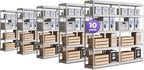 HOMEDANT 5 Tier White Storage Shelves Adjustable Laminated Boltless Garage Metal Shelving Unit Heavy Duty Utility Rack Shelf Warehouse Pantry Closet Kitchen 35.9" W x 16.2" D x 71.3" H White 10Pack