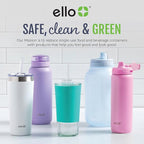 Ello Duraglass 3.4 Cup Meal Prep Sets 6Pc, 3 Pack Set- Glass Food Storage Container with Silicone Sleeve and Airtight BPA-Free Plastic Lids, Dishwasher, Microwave, and Freezer Safe, Berry