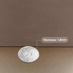 Leather Desk Mat,1.8mm Thick,12x42 Inch Desk Cover,Gold Desk Mat,Dresser Cover Top,Nail Table Mat,Dresser Cover,Quartz Countertop Protector,Table Sticker Cover(Mud Color+Champagne Gold,12×42)