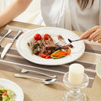 KINGSTONE Silverware Set, 20-piece 18/10 Stainless Steel Flatware Set Cutlery Set for 4, for Kitchen, Home, Wedding, Party, Mirror Polished and Dishwasher Safe, Featured Gifts