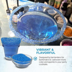 Snowy River Sky Blue, Cocktail & Margarita Sugar Rimmer - Vibrant Color Glass Rimming Sugar with Medium Crystal Texture - 80oz