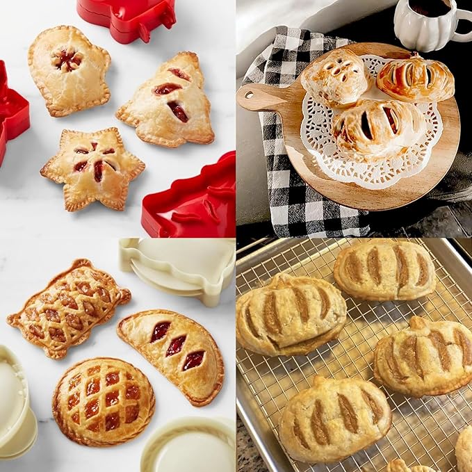 9PCS Mini Hand Pie Molds,Party Potluck Hand Pie Molds for Baking,Fits All Kinds of Festivals and Parties (9PCS-A)