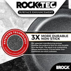 THE ROCK SOHO 9.5-Inch Non Stick Frying Pan – Nothing Sticks, Never Warps, Lasts Longer, Healthy Skillet with Heat-Resistant Handle, PFOA Free, Oven & Dishwasher Safe, Black