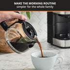 KRUPS Simply Brew Compact 5 Cup Coffee Maker: Stainless Steel Design, Pause & Brew, Keep Warm, Reusable Filter, Drip-Free Carafe