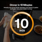 Typhur 8QT Sync Air Fryer with Built-in Wireless Meat Thermometer, 9-in-1 Smart Non Toxic Ceramic Airfryer for Quick Easy Meals, 450°F Max, Cooks 6lb Whole Chicken, Dishwasher Safe, 120V