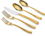 Artaste Rain II Forged 18/10 Stainless Steel (Gold (Service for 4), Flatware 20-Piece Set)