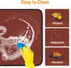 Heat Resistant Mats for Countertop - Firproof 15x18 in Heat Resistant Mats for Air Fryer - Kitchen Countertop Protector for Air Fryer, Coffee Maker, Stand Mixer, Toaster, Oven 2PCS - Red