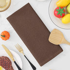 Homaxy 100% Cotton Waffle Weave Kitchen Dish Towels, Ultra Soft Absorbent Quick Drying Cleaning Towel, 13 x 28 Inches, 6-Pack, Coffee