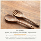 Muso Wood Acacia Salad Servers,10-inch,set of 2 (Acacia salad servers)
