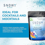 Snowy River Sky Blue, Cocktail & Margarita Sugar Rimmer - Vibrant Color Glass Rimming Sugar with Medium Crystal Texture - 4oz