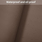 Leather Table Cover,1.8mm Thick,24x48 Inch Desk Cover,Large Desk Mat,Table Protector,Table Cover Protector,Desk Protector,Table Pad(Mud Color+Champagne Gold,24x48)