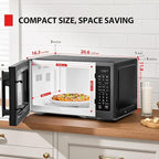TOSHIBA ML4-EM12PA(BS) Countertop Microwave Oven with Smart Sensor, One-Touch Cooking, and 13 Auto Menus, 1000 Watts, 1.2 Cu.Ft. with 12.4-Inch Turntable, Black Stainless Steel