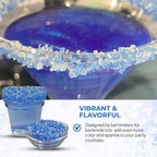Snowy River Blue Dream, Cocktail & Margarita Sugar Rimmer - Vibrant Naturally Colored Sugar for Cocktail Rimming, Baking & Decorating, Medium Crystal - 80oz