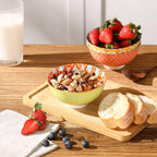 Dessert Bowls, Small Colorful Bowls 10 Oz, Ceramic Bowl Set for Ice Cream, Decorative Bowls for Snack Soup Condiments, Side Dishes, Set of 6