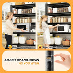 72" H Garage Shelving, Heavy Duty Storage Shelves, Garage Storage Shelves, Adjustable 5 Tier Metal Shelving Unit, Utility Shelves for Warehouse Backyard, 72" H×48" W×24" D