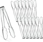 [Clear Tongs 7.5'' Inches] Plasticpro 7.5'' Serving Tongs Heavy Duty Reusable Kitchen and BBQ Clear Serving Tong for party's, Caterings, Events, Buffet, Weddings, And every Day use Pack of 12