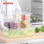 1/3 Size Food Containers 6 Pack 6 Inch Deep Pan Clear BPA free Polycarbonate Stackable Commercial Hotel Pan for Food Serving Freezer Safe
