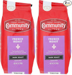 Community Coffee French Roast 12 Ounces, Extra Dark Roast Ground Coffee, 12 Ounce Bag (Pack of 2)