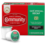 Community Coffee Cafe Special Decaf 12 Count Coffee Pods, Medium Dark Roast, Compatible with Keurig 2.0 K-Cup Brewers, 12 Count (Pack of 1)