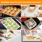 Cut to Size Silicone Baking Mat Roll, Food Grade Heat Resistant Silicone Baking Sheet, Silicone Liner for Baking, Reusable Freeze Dryer Mat Refrigerator Liners, No Slip Countertop Protector Mat