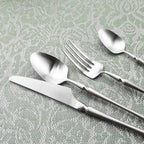 Gugrida Unique & Beautiful Flatware Set - 20 Piece Iridescent Silverware Sets | 18/10 Stainless Steel Reusable Cutlery Set | Utensils Service For 4 with Dessert Fork, Knife, Spoon, Dinner Fork