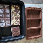 1 Pc Chocolate Bar Mold, 10 Snap 4/5 Inch Deep Large Chocolate Mould Silicone Break Apart Thick Silicone Molds for Candy, Dubai Pistachio, Snacks and Desserts