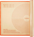 Silicone Pastry Mat 36x24 Inch - Nonstick Baking Mat Perfect for Dough, Pastry, Pie Crust, Fondant, Pasta/Pizza