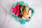 Ello Duraglass 3.4 Cup Meal Prep Sets 6Pc, 3 Pack Set- Glass Food Storage Container with Silicone Sleeve and Airtight BPA-Free Plastic Lids, Dishwasher, Microwave, and Freezer Safe, Berry