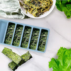 1/2 Cup Silicone Freezer Tray With Lid - Silicone Freezer Molds 4-Pack For meal prep & freezing of various sauces and other dishes, makes 24 perfect 1/2 cup portions cubes (Blue 4 Pack)