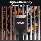 2PCS Upgraded Grill Brush for Outdoor Grill with Water Dunk Basin, Bristle Free, Steel Fiber Grill Brush for Cast Iron/Porcelain/Charcoal/Stainless Steel Grates, Gift for Men/Dad
