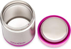 Yumbox Zuppa Leak-Proof Insulated Food Jar, 14 oz (1.75 cups), Triple Insulated Stainless Steel, Keeps Food Hot for 6 Hours, Cold for 12 Hours, Wide Mouth with Removable Utensil Band, Bijoux Purple
