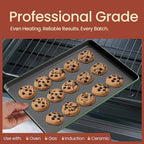 Bakken 8-Piece Ceramic Coated Bakeware Sets, Nonstick Aluminized Steel Pans with Muffin, Loaf, Cake, Roasting Pan, & Cooling Rack, Oven Safe Up To 500°F, Dishwasher Safe, BPA, PTFE & PFAS Free, Green