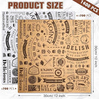 1400 Pcs 12 x 12 Inch Deli Wax Paper Sheets Grease Resistant Tray Basket Liners Newsprint Paper Water and Grease Proof Sandwich Wrapping Square Hot Dog Wrappers for Food Baking (Brown,White)