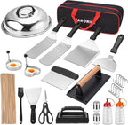 128 PCS Griddle Accessories Kit - Premium Flat Top Grill Accessories Set for Blackstone & Camp Chef, Stainless Steel BBQ Tool Utensils Gift Grilling Set for Lover Outdoor Men Women dad