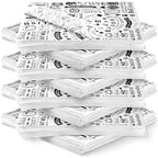 1000 Pcs 12 x 12 Inch Deli Wax Paper Sheets Grease Resistant Tray Basket Liners Newsprint Paper Water and Grease Proof Sandwich Wrapping Square Hot Dog Wrappers for Food Baking (White)