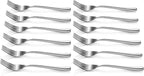 Artaste Rain II Forged 18/10 Stainless Steel (Silver (Set of 12), Salad Fork (7-Inch))