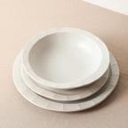Stone Lain Oasis 4-Piece Dinner Plate Set Stoneware, White