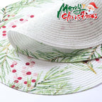 FunWheat Round Placemats Set of 6 Table Mats for Dining Tables Washable Non-Slip Place mats 15 Inch for Christmas(Christmas Tree, 6pcs)