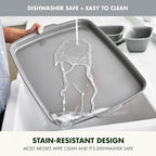 GreenPan Premiere Ovenware Healthy Ceramic Nonstick 18" x 13" Half Rectangular Baking Pan, PFOA & PFAS-Free, Warp-Free Bakeware, Durable Quick Heating Tray, Oven Safe to 600F, Dishwasher Safe, Gray