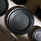 Stone Lain Orbit 16-Piece Dinnerware Set Stoneware, Charcoal
