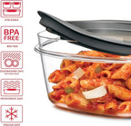 Rubbermaid Premier Food Storage Container, 10 Piece Set, Grey, BPA-Free, Microwave & Dishwasher Safe