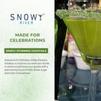Snowy River Holly Green, Cocktail & Margarita Sugar Rimmer - Vibrant Color Glass Rimming Sugar with Medium Crystal Texture - 4oz