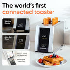 Revolution R180 Connect Touchscreen Smart Toaster with High-Speed InstaGLO Technology – Choose from 6 Bread Types, 7 Browning Levels, & Toastie Press Mode (Stainless Steel, 2-Slice)