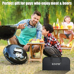 31pcs BBQ Grill Accessories Set for Men Dad, Heavy Duty Grilling Tools Gifts for Christmas, Stainless Steel BBQ Utensils Kit with Mats, Grill Brush in Carrying Bag Brown