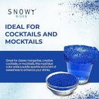 Snowy River Royal Blue, Cocktail & Margarita Sugar Rimmer - Vibrant Color Glass Rimming Sugar with Medium Crystal Texture - 8oz