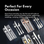 New Star Foodservice 58901 Shell Pattern, 18/0 Stainless Steel, 36 piece Flatware Set