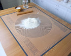 Silicone Pastry Mat 34 X 26 Inch - Nonstick Baking Mat Perfect for Dough, Pastry, Pie Crust, Fondant, Bread, Cookies, Pasta, Pizza